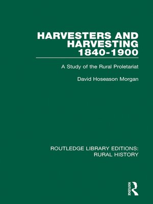 cover image of Harvesters and Harvesting 1840-1900